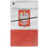 Poland Flag Distressed PS5 Slim Disk Console Skin